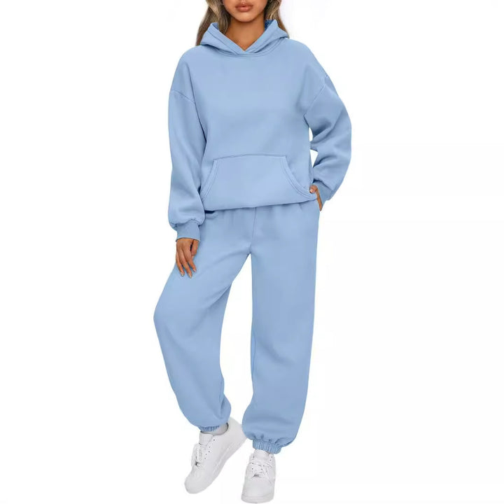 Kvinnors mysiga hooded sweatshirt-set Mirla-Eva Jonsson