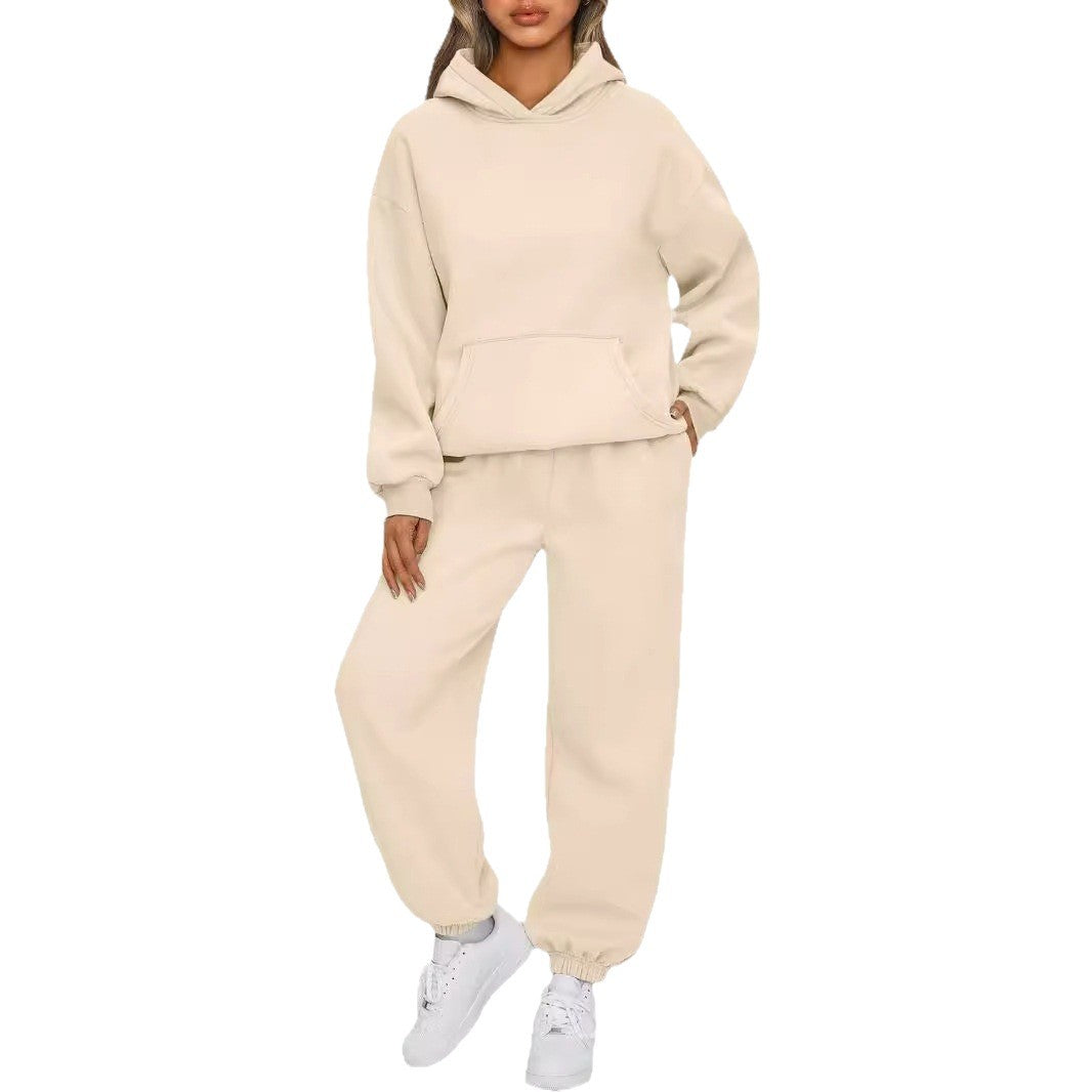 Kvinnors mysiga hooded sweatshirt-set Mirla-Eva Jonsson