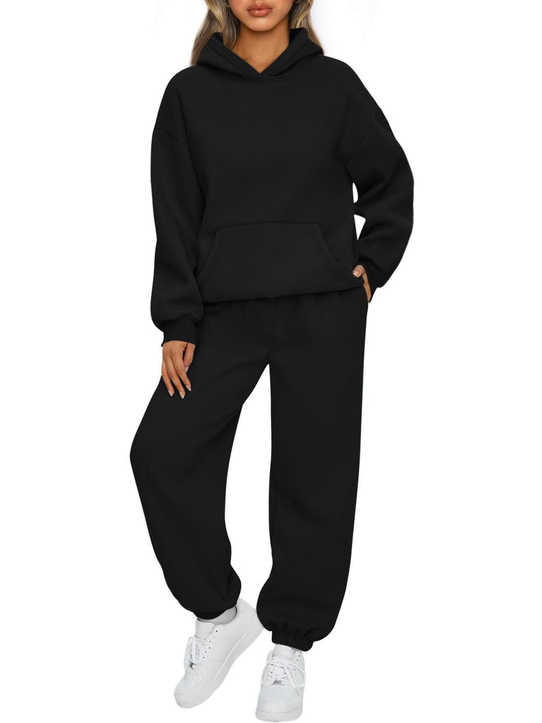 Kvinnors mysiga hooded sweatshirt-set Mirla-Eva Jonsson