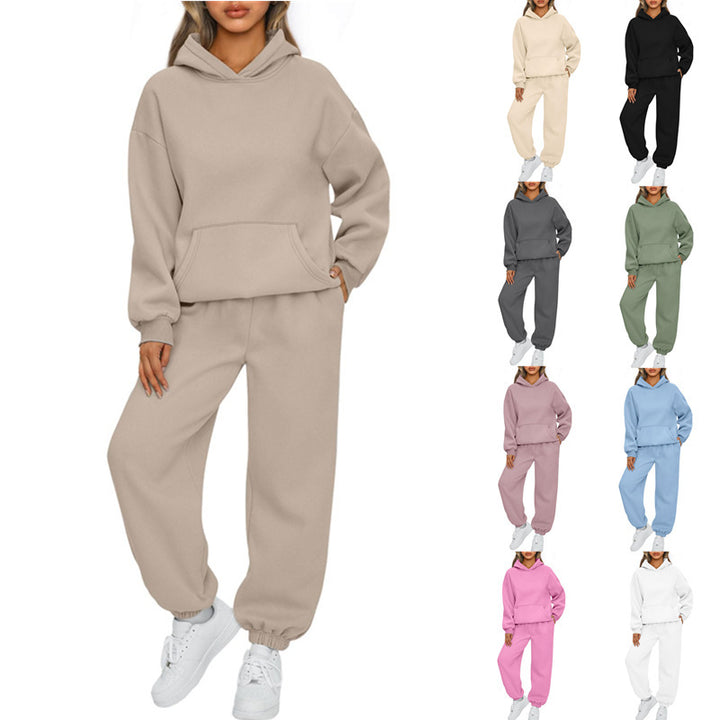 Kvinnors mysiga hooded sweatshirt-set Mirla-Eva Jonsson
