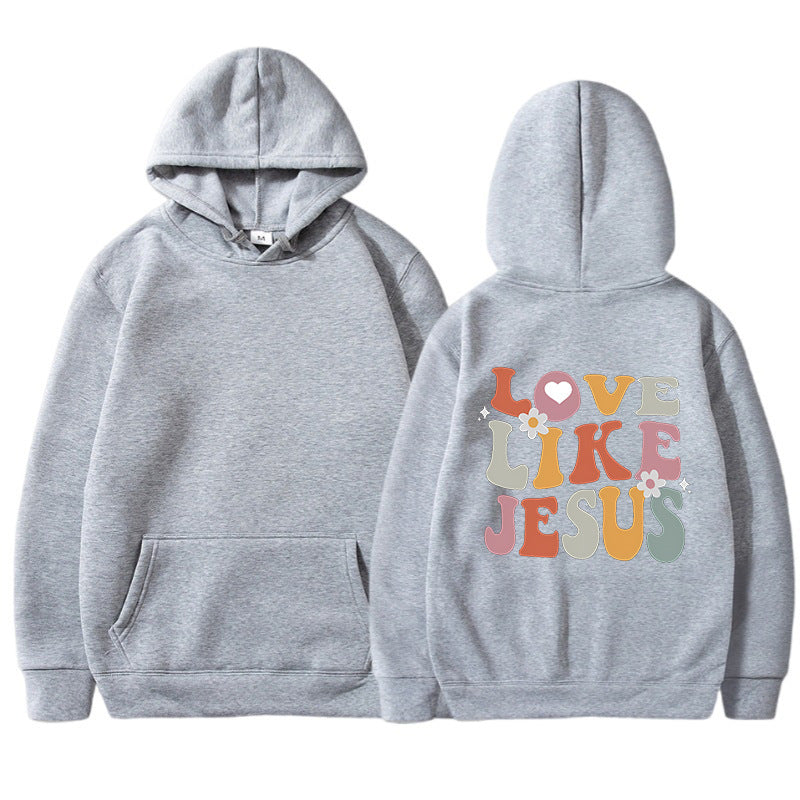 Kvinnors mysiga hoodie med inspirerande tryck Mirla-Eva Jonsson