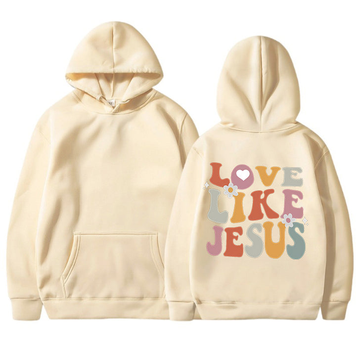 Kvinnors mysiga hoodie med inspirerande tryck Mirla-Eva Jonsson