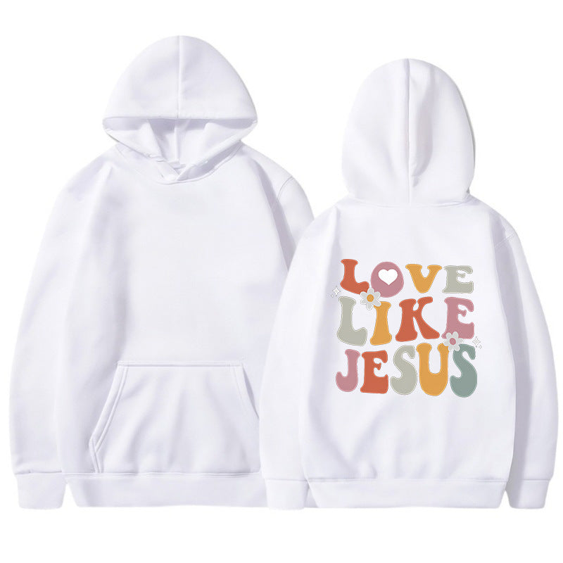 Kvinnors mysiga hoodie med inspirerande tryck Mirla-Eva Jonsson