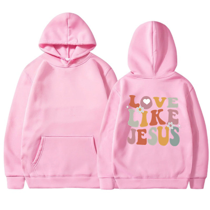 Kvinnors mysiga hoodie med inspirerande tryck Mirla-Eva Jonsson