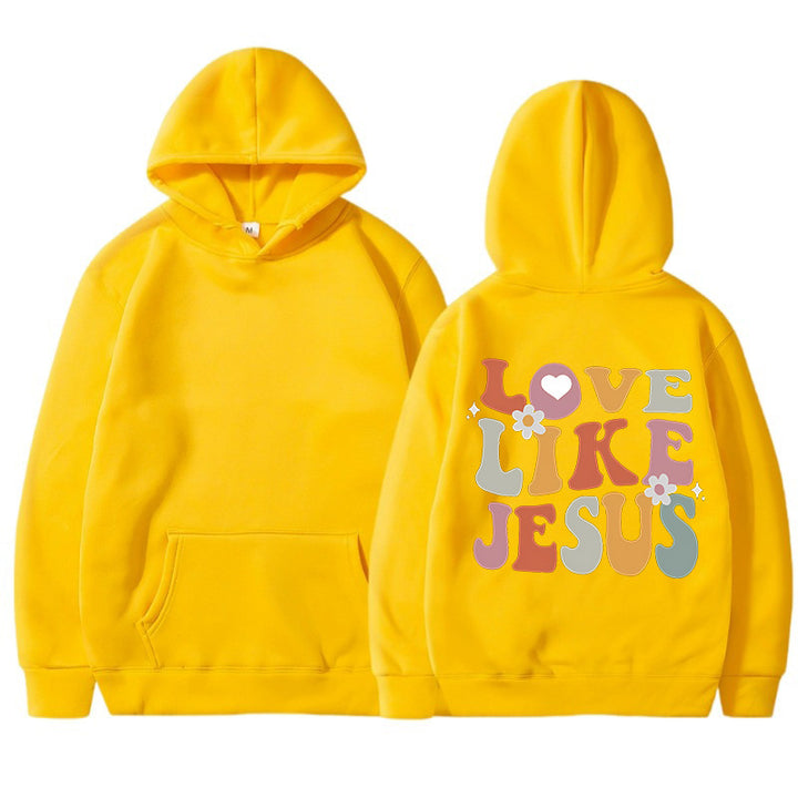 Kvinnors mysiga hoodie med inspirerande tryck Mirla-Eva Jonsson