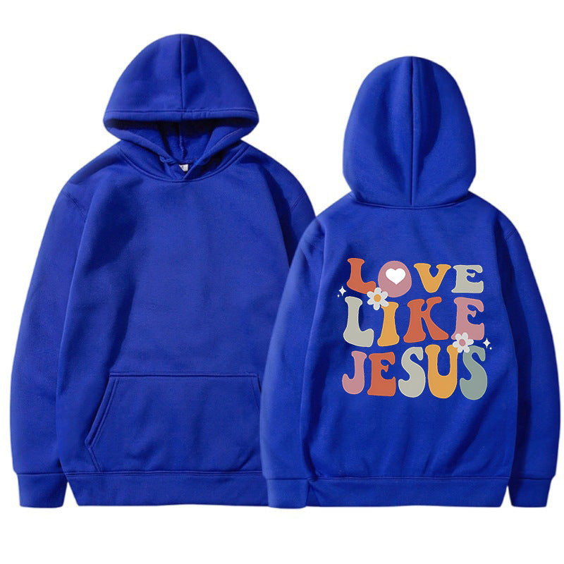 Kvinnors mysiga hoodie med inspirerande tryck Mirla-Eva Jonsson