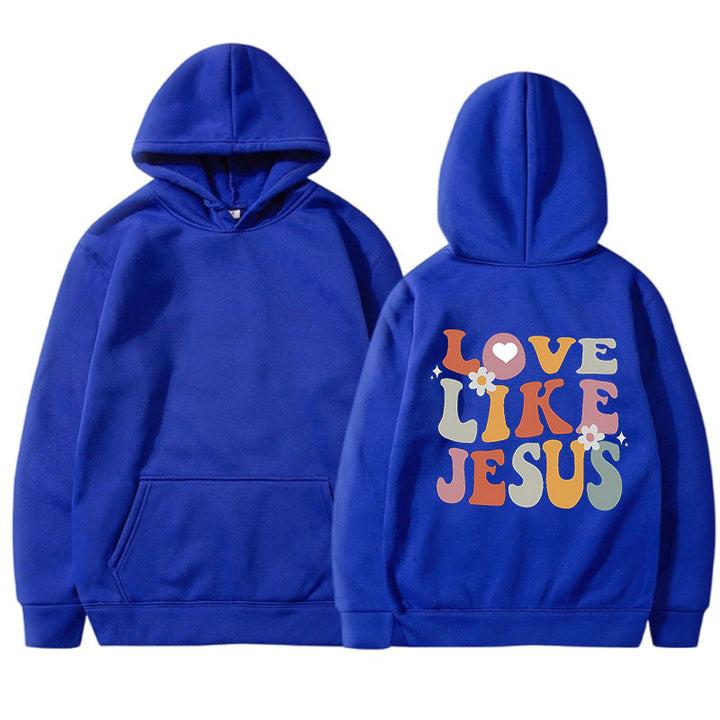 Kvinnors mysiga hoodie med inspirerande tryck Mirla-Eva Jonsson