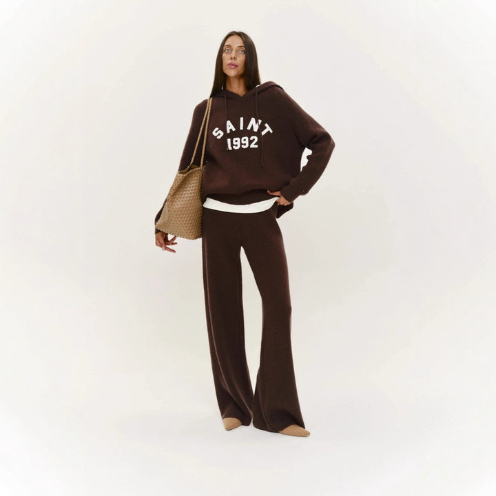 Kvinnors mysiga hoodie med klassisk branding Mirla-Eva Jonsson
