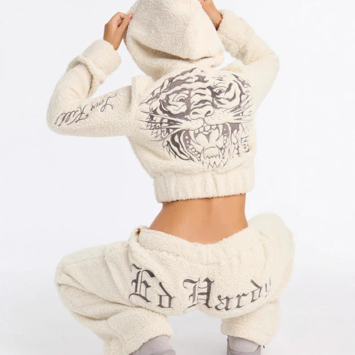 Kvinnors mysiga hoodie med matchande loungebyxor Mirla-Eva Jonsson