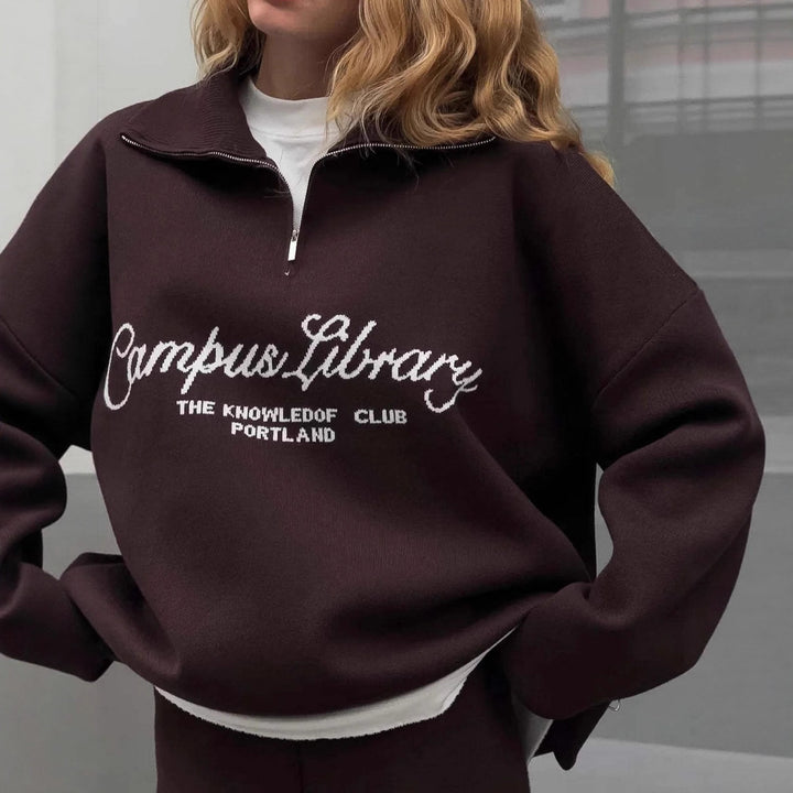 Kvinnors mysiga hoodie och avslappnade byxor set Mirla-Eva Jonsson