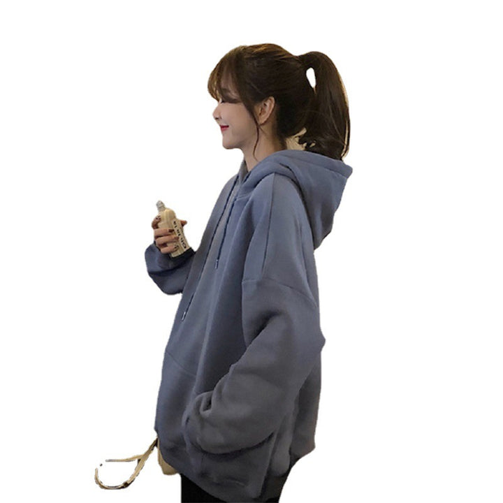 Kvinnors mysiga oversized hoodie med hög krage och praktiska kängurufickor Mirla-Eva Jonsson