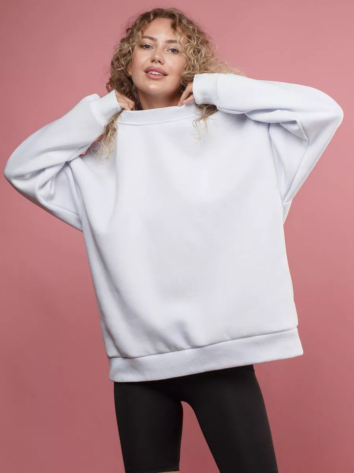 Kvinnors mysiga oversized sweatshirt med loose fit och bekväm innerfoder Mirla-Eva Jonsson