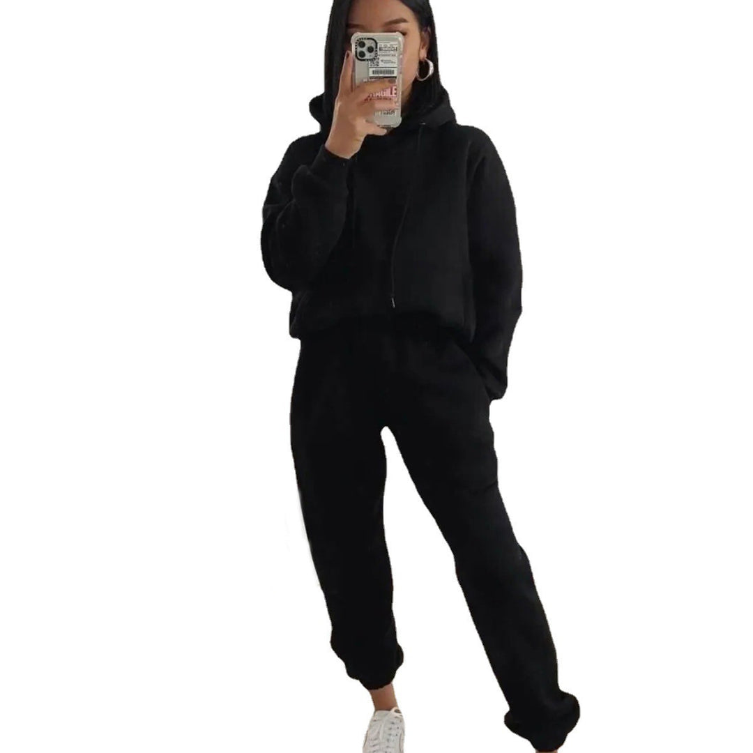Kvinnors mysiga sweat suit med hög midja och bekväma manschetter Mirla-Eva Jonsson