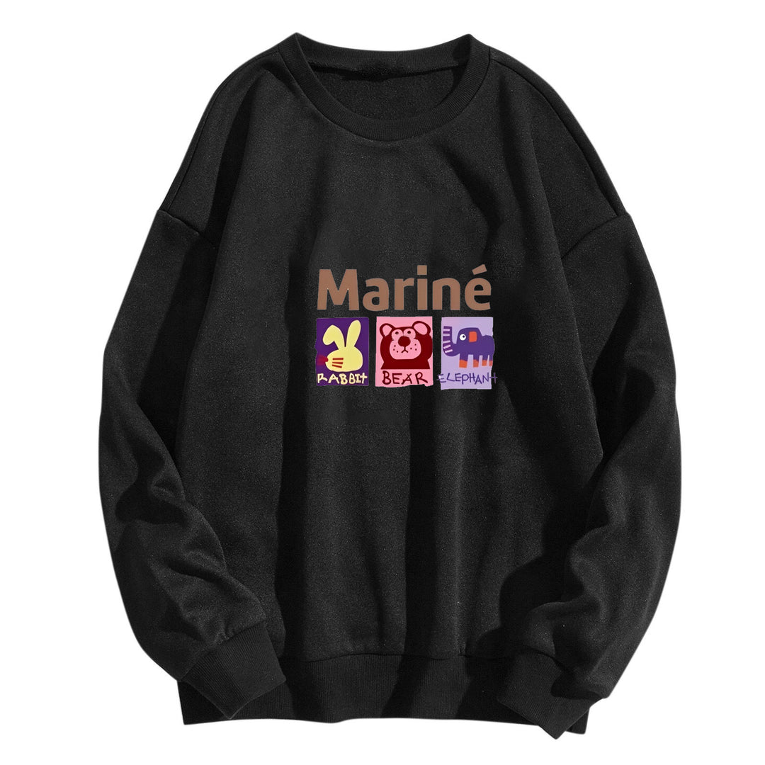 Kvinnors mysiga sweatshirt med djurmotiv Mirla-Eva Jonsson