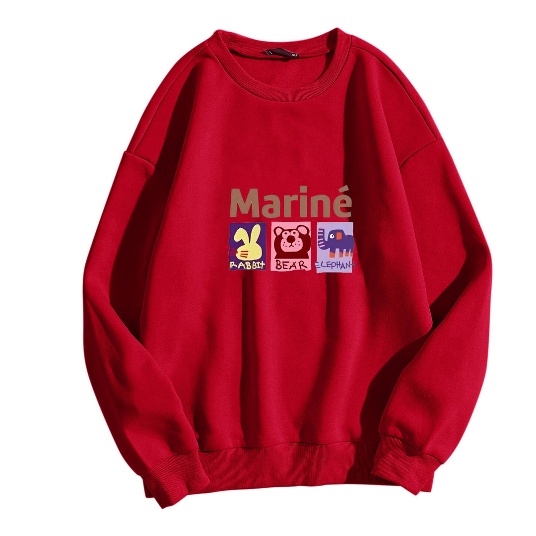 Kvinnors mysiga sweatshirt med djurmotiv Mirla-Eva Jonsson