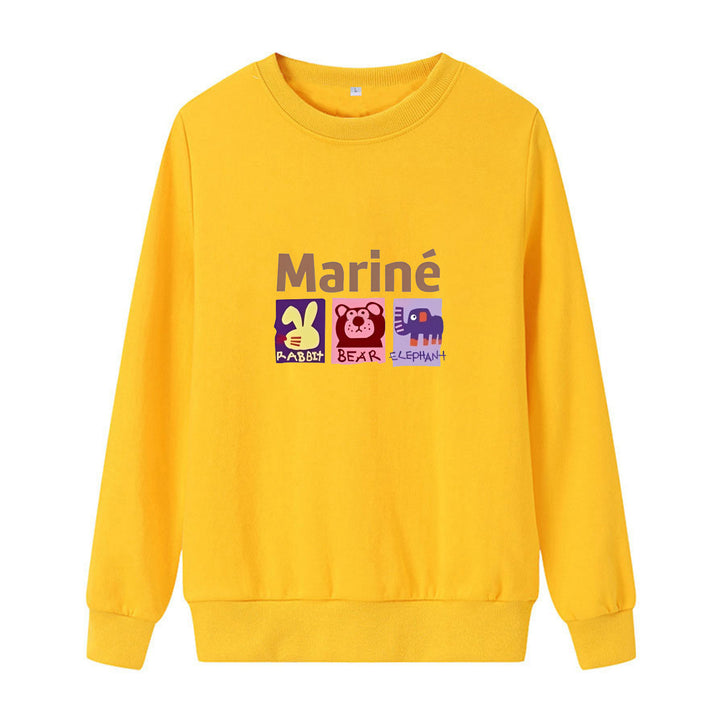 Kvinnors mysiga sweatshirt med djurmotiv Mirla-Eva Jonsson