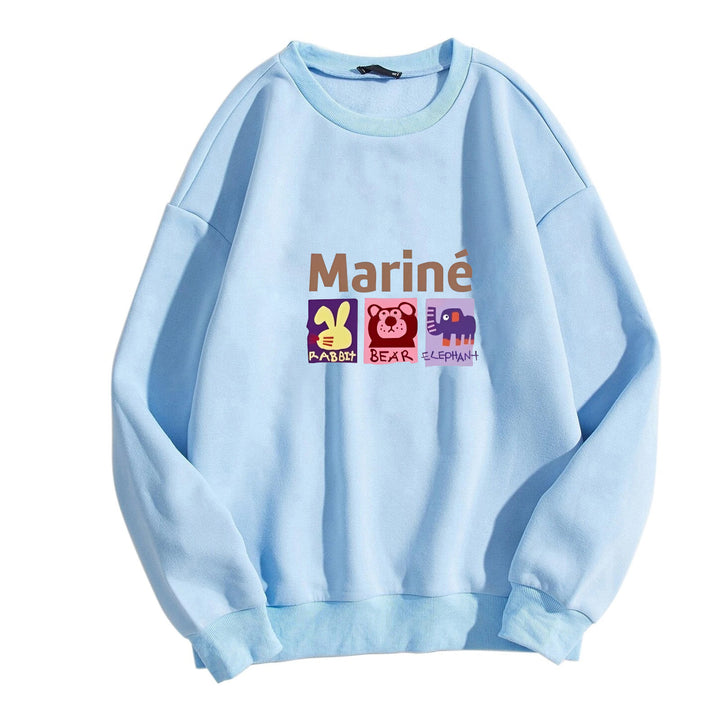 Kvinnors mysiga sweatshirt med djurmotiv Mirla-Eva Jonsson