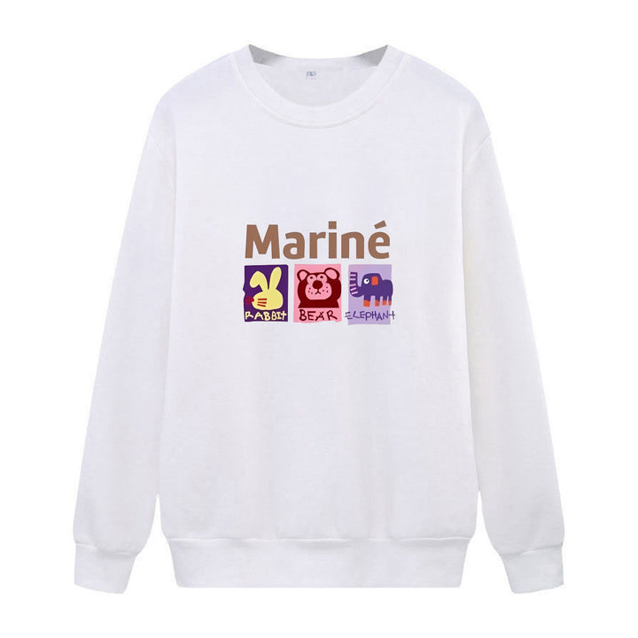 Kvinnors mysiga sweatshirt med djurmotiv Mirla-Eva Jonsson