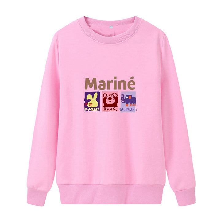 Kvinnors mysiga sweatshirt med djurmotiv Mirla-Eva Jonsson