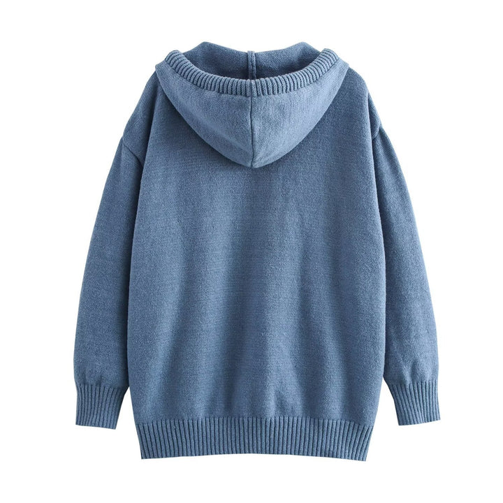 Kvinnors mysiga sweatshirt med djurtryck Mirla-Eva Jonsson
