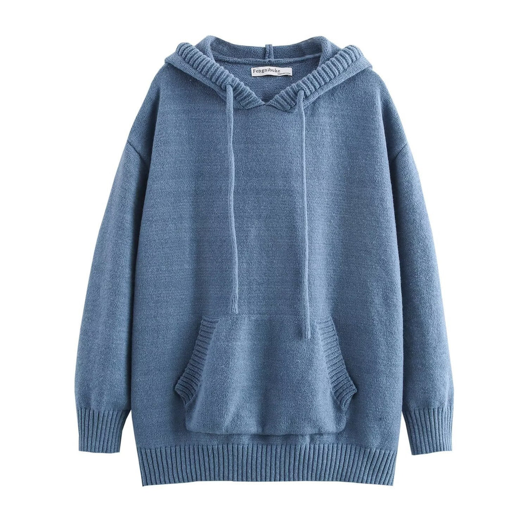 Kvinnors mysiga sweatshirt med djurtryck Mirla-Eva Jonsson
