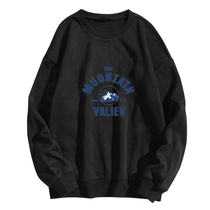 Kvinnors mysiga sweatshirt med framsidan bergsmotiv Mirla-Eva Jonsson