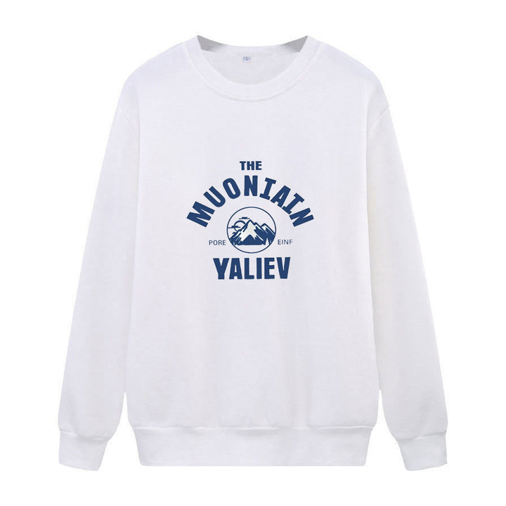 Kvinnors mysiga sweatshirt med framsidan bergsmotiv Mirla-Eva Jonsson