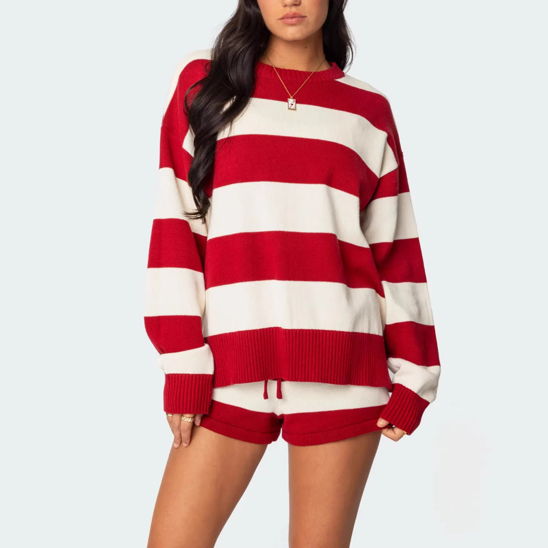 Kvinnors mysiga sweatshirts och shorts set Mirla-Eva Jonsson