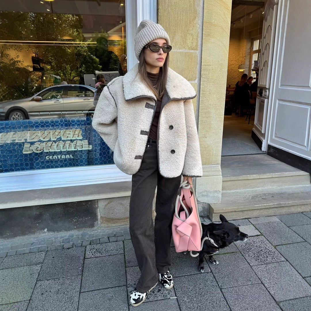 Kvinnors mysiga teddyjacka Mirla-Eva Jonsson