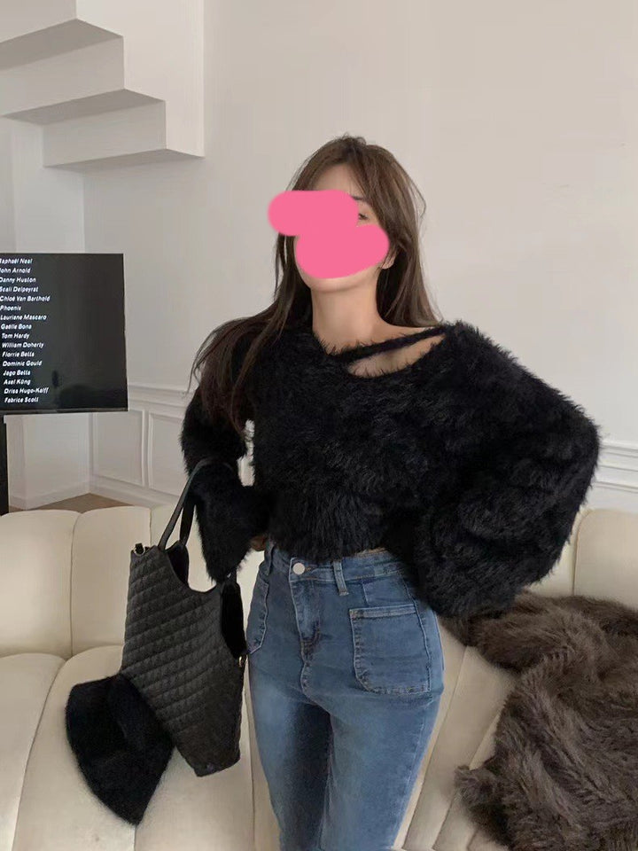 Kvinnors mysiga tröja med mjukt material och avslappnad passform Mirla-Eva Jonsson