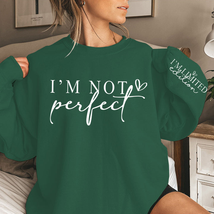 Kvinnors överdimensionerad sweatshirt med unik uttalande tryck Mirla-Eva Jonsson