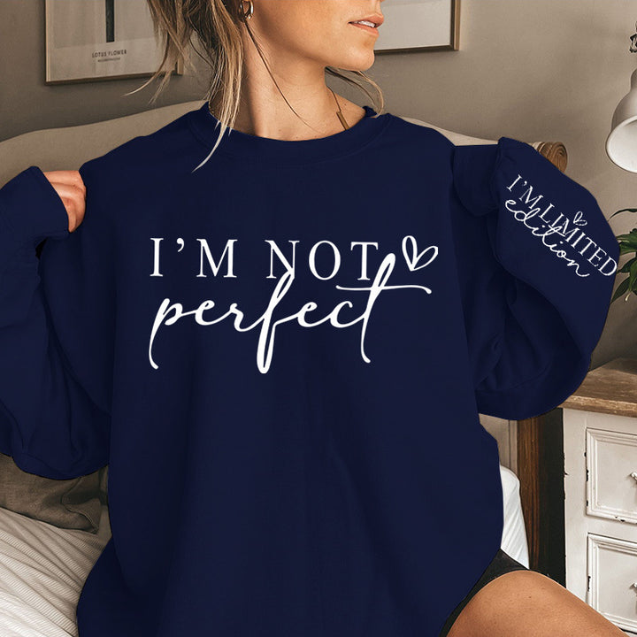 Kvinnors överdimensionerad sweatshirt med unik uttalande tryck Mirla-Eva Jonsson
