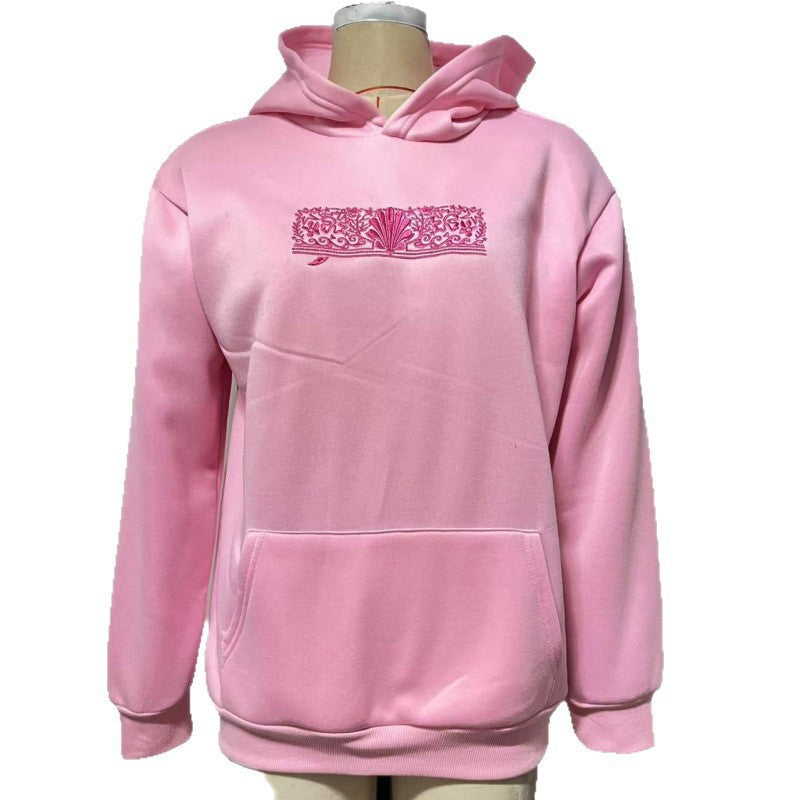 Kvinnors överdimensionerade hoodie med kreativa grafiska mönster och bekväm passform Mirla-Eva Jonsson
