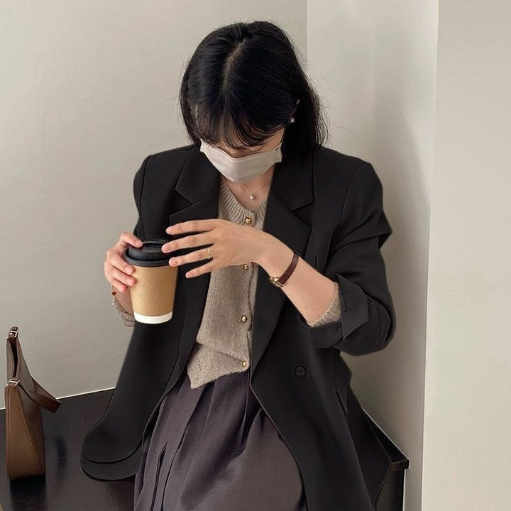 Kvinnors oversized blazer med klassiska detaljer Mirla-Eva Jonsson