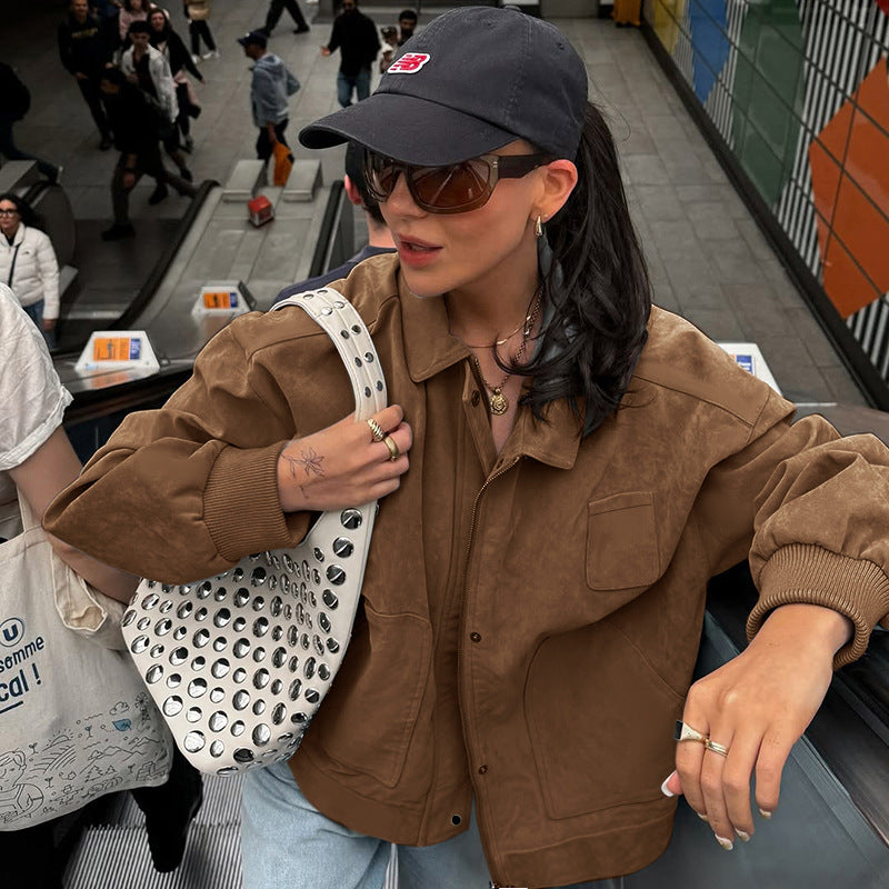 Kvinnors oversized blazerjacka med en avslappnad skärning i mjukt material-Eva Jonsson