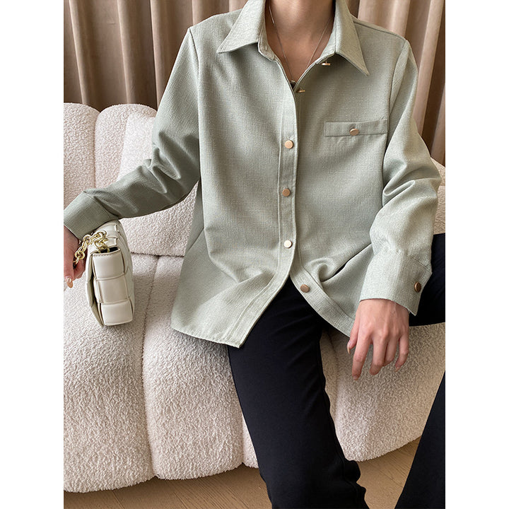 Kvinnors oversized blousonjacka med knappdetalj Mirla-Eva Jonsson