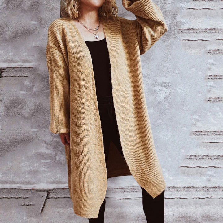 Kvinnors oversized cardigan med djup V-ringning och lös passform Mirla-Eva Jonsson