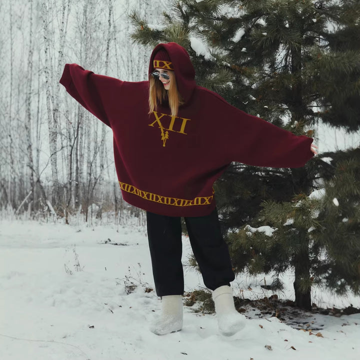Kvinnors oversized hoodie Mirla-Eva Jonsson