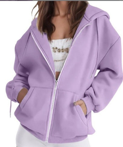 Kvinnors oversized hoodie jacka med praktiska fickor Mirla-Eva Jonsson