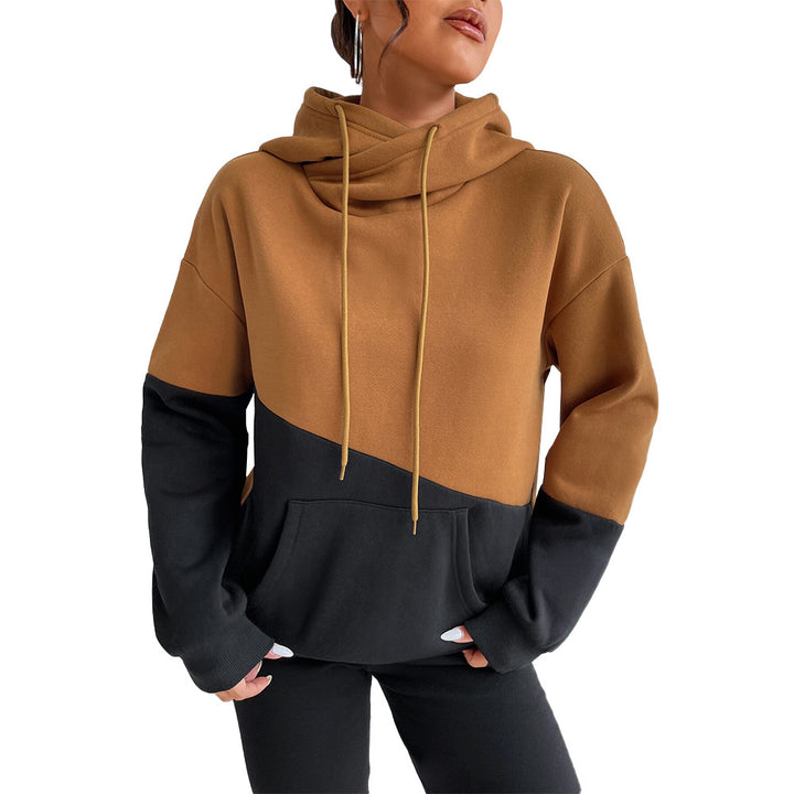 Kvinnors oversized hoodie med färgblockdesign Mirla-Eva Jonsson