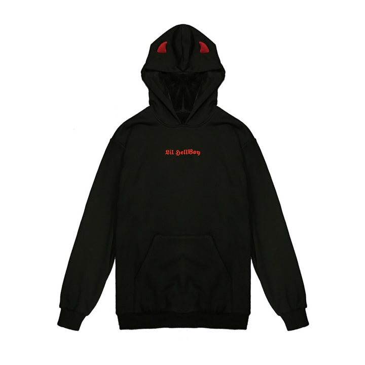 Kvinnors oversized hoodie med lekfulla vingapplikationer Mirla-Eva Jonsson