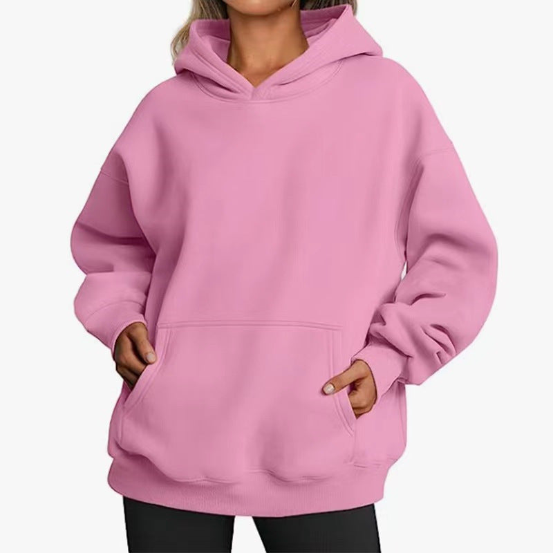 Kvinnors oversized hoodie med praktiska kängurufickor och mjukt innerfoder Mirla-Eva Jonsson