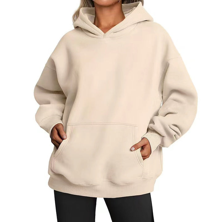 Kvinnors oversized hoodie med praktiska kängurufickor och mjukt innerfoder Mirla-Eva Jonsson