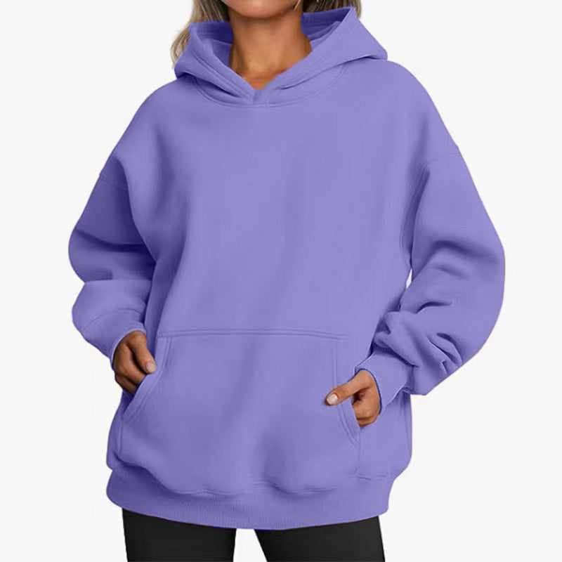 Kvinnors oversized hoodie med praktiska kängurufickor och mjukt innerfoder Mirla-Eva Jonsson
