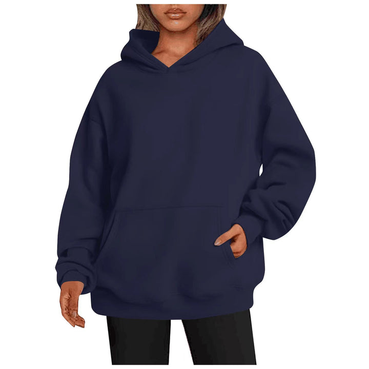 Kvinnors oversized hoodie med praktiska kängurufickor och mjukt innerfoder Mirla-Eva Jonsson