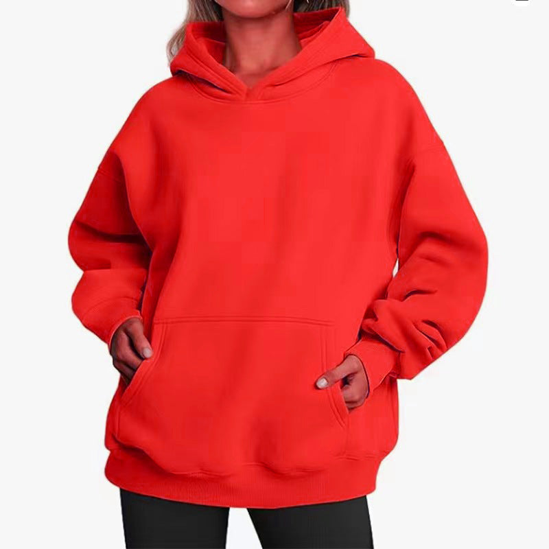 Kvinnors oversized hoodie med praktiska kängurufickor och mjukt innerfoder Mirla-Eva Jonsson