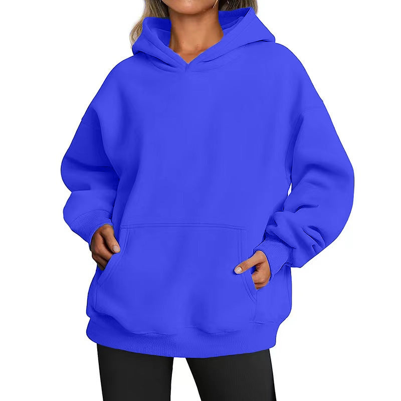 Kvinnors oversized hoodie med praktiska kängurufickor och mjukt innerfoder Mirla-Eva Jonsson