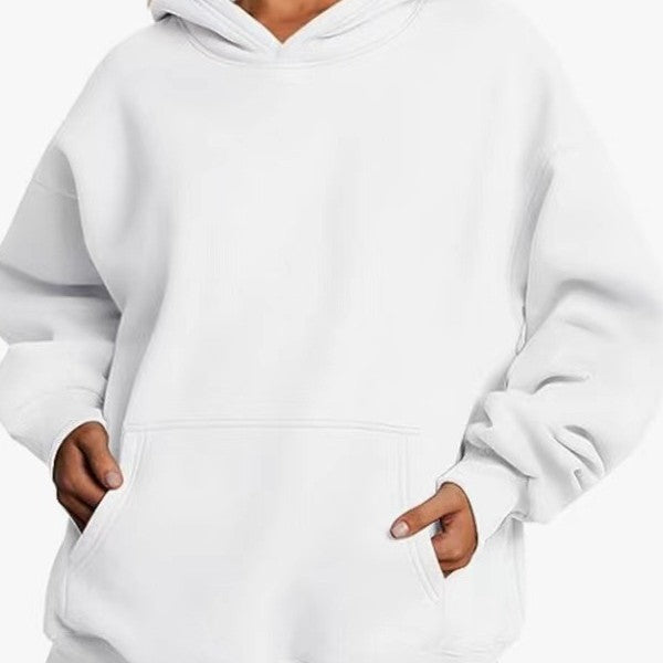 Kvinnors oversized hoodie med praktiska kängurufickor och mjukt innerfoder Mirla-Eva Jonsson
