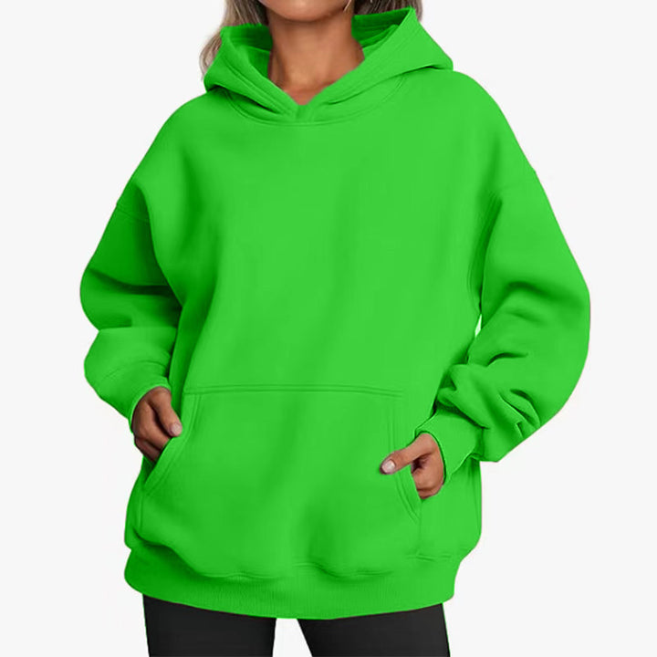 Kvinnors oversized hoodie med praktiska kängurufickor och mjukt innerfoder Mirla-Eva Jonsson
