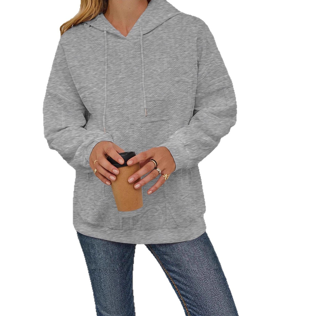 Kvinnors oversized hoodie med texturerad design Mirla-Eva Jonsson